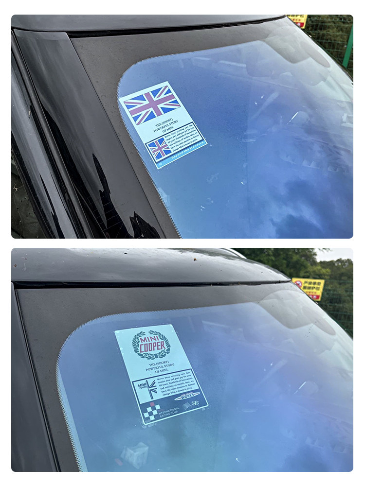Window One Side View Sticker Minicooper Electrostatic Stickers Jdm Car Stickers Front Windshield ...