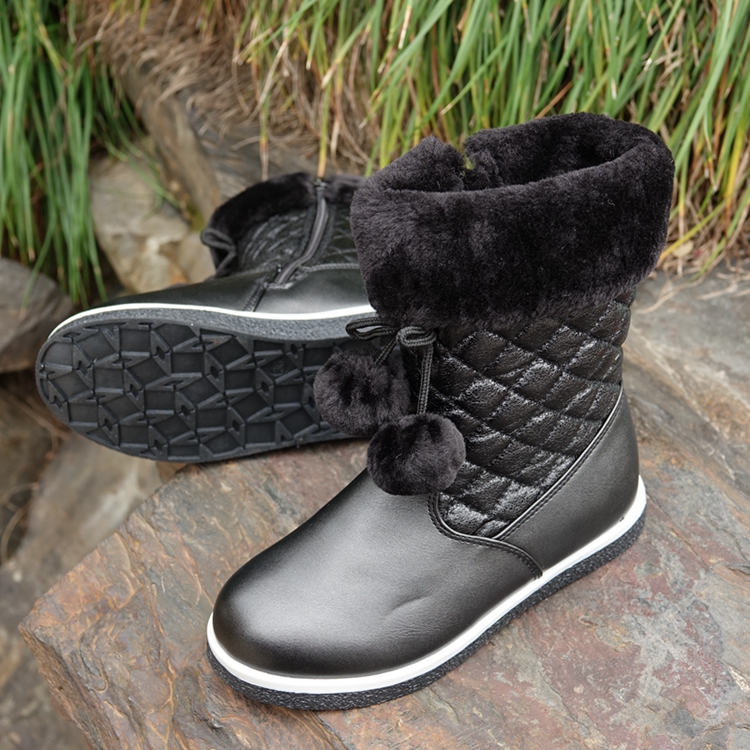 Foreign Trade Tailo New Pint Girls Fashion Clothes Waterproof Warm Winter Cotton Shoes Girls Children Snowboots Cotton Shoes