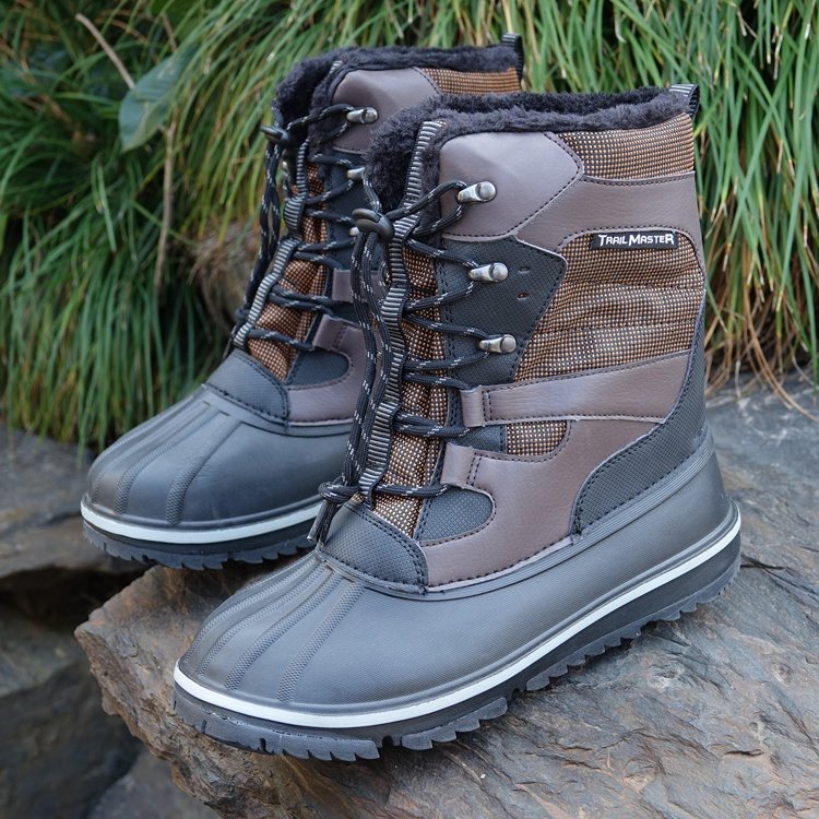 Broken Yard Loss Clear Pick Up Missing Parenting Style Men Snowy Boots Foreign Trade Men Ski Boots Waterproof High Cylinder Cotton Shoes New Snowy