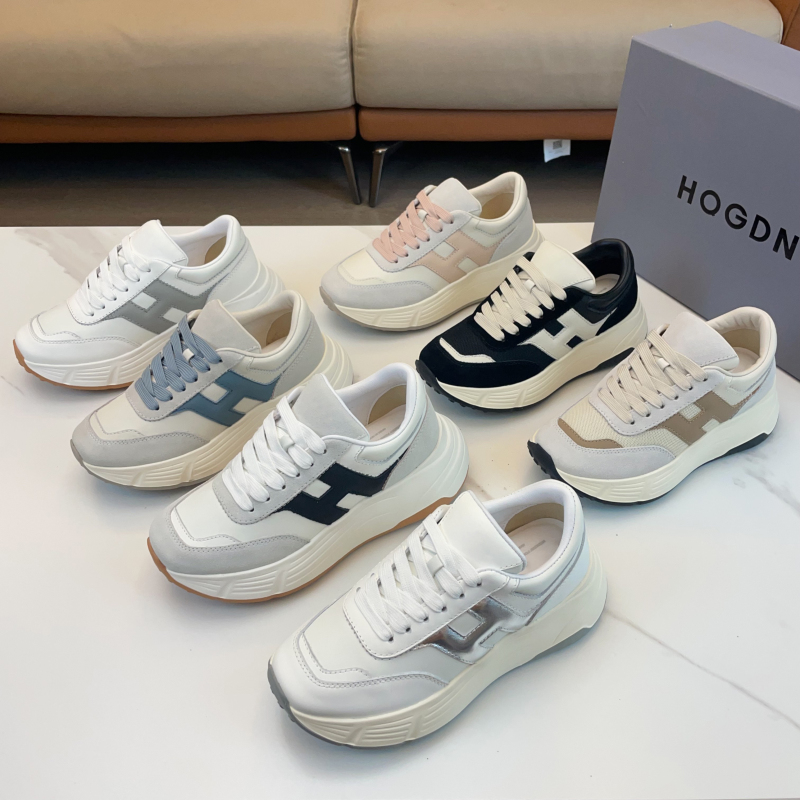 2026 New Height-Increasing Genuine Leather Thick-Soled White Sneakers Versatile Casual Sports Shoes Lightweight Soft-Soled Couple's Dad Shoes