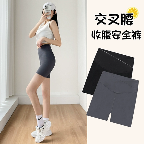 Утягивающий пояс на талию, безопасное белье для коррекции формы бедер, тонкие штаны, защитное белье, акула, шорты