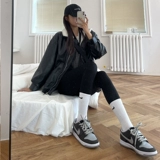 冬朵 Утепленная акула, зимние штаны, леггинсы, черный утягивающий пояс на талию, высокая талия