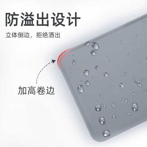 Большой коврик для домашних животных, коврик для миски для кошек, коврик для еды кошек и собак, силиконовая нескользящая, водонепроницаемая и герметичная еда