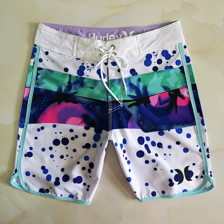 Hurley Men's Beach Shorts Swim Trunks Beach Vacation Casual Home Quick-Drying Men's Pants Export Amazon