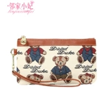 Кошелек, сумка через плечо, маленькая сумка клатч, небольшая сумка, новая коллекция, с медвежатами