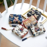 Картхолдер, маленькая сумка через плечо, вместительный и большой бумажник с молнией, карточки, в корейском стиле