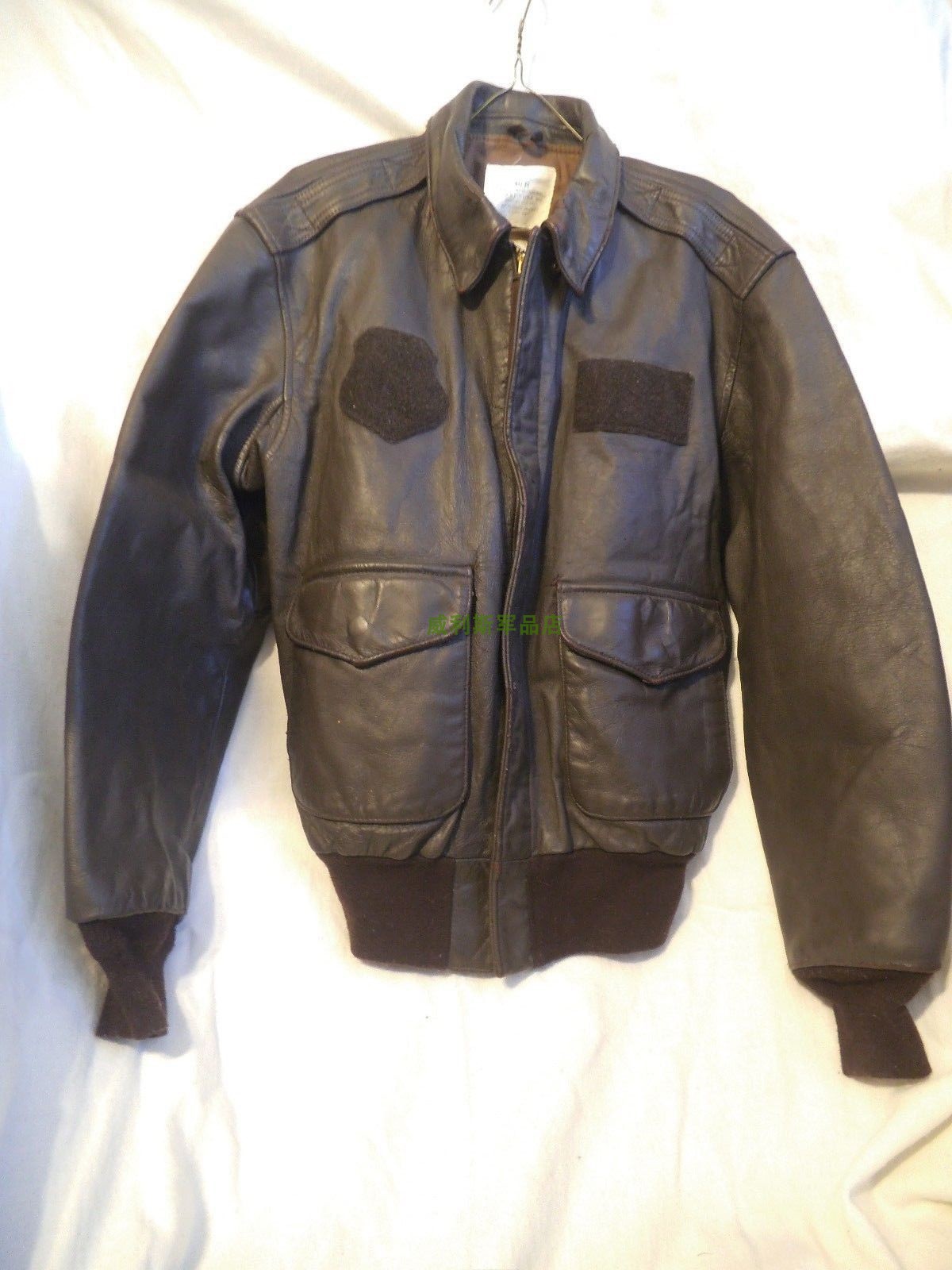 US Military Version Original Pint DSCP Air Force Officer Pilot Brown A2 Leather Jacket
