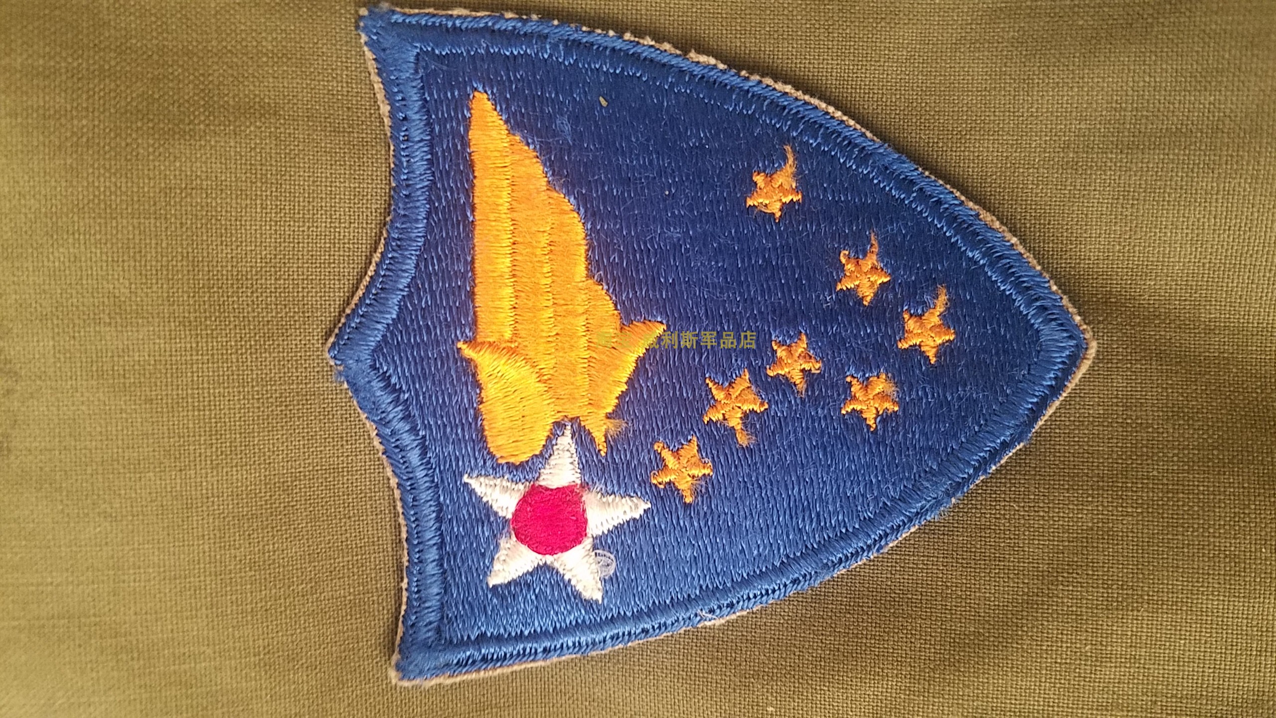 Special price Early World War II US Army Edition Original Pint Army No. 7 Air Force A2B3 Flight jacket Uniform arm badge