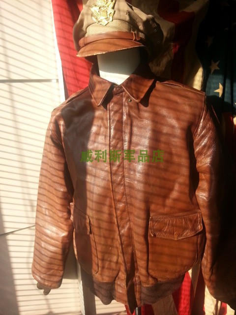 Big World War II US Army Edition Original Pine Army Air Force Combat Bomber Pilot Mpi A2 leather jacket