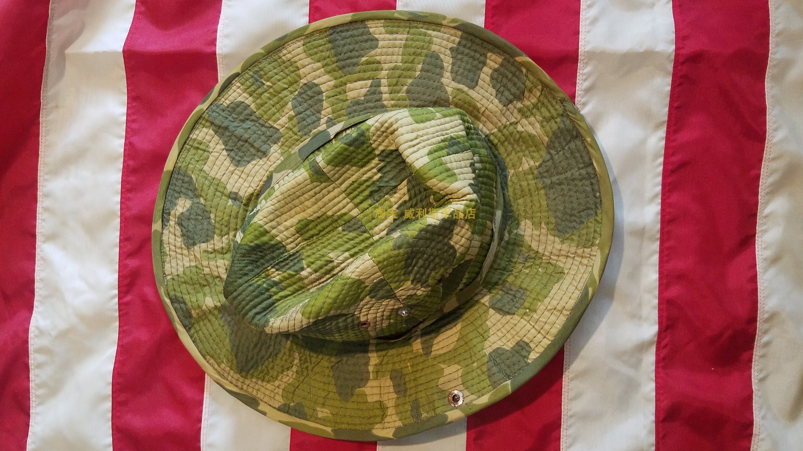 Special offer Vietnam U.S. military version of the original special forces floral camouflage parachute fabric Benny fishermen's hat