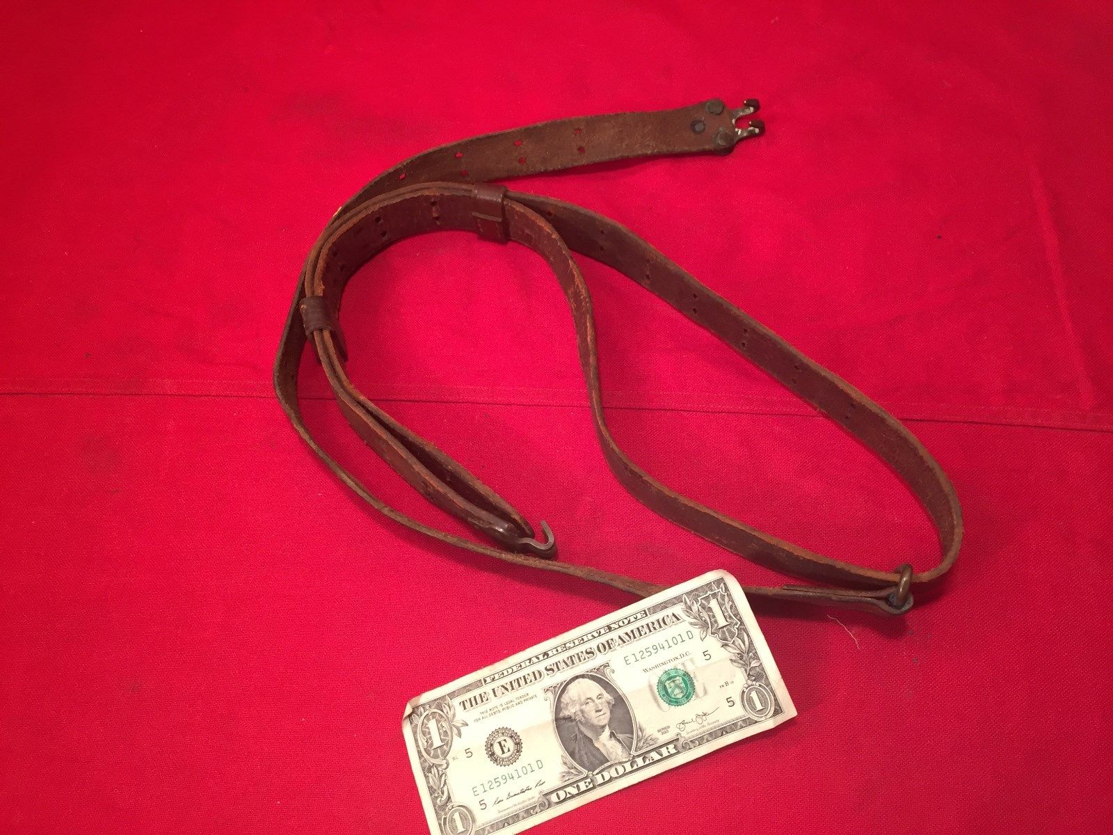 WWII US Army Edition Original Pint Army Corps M1 Galander M1903 Tools Belt Girdle Leather Bag