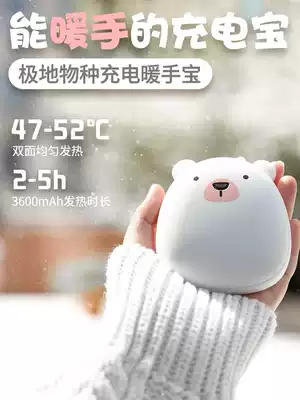 Couple cute pet cartoon animal hand warmer treasure USB charging student mini mobile electric cake hand stove gift