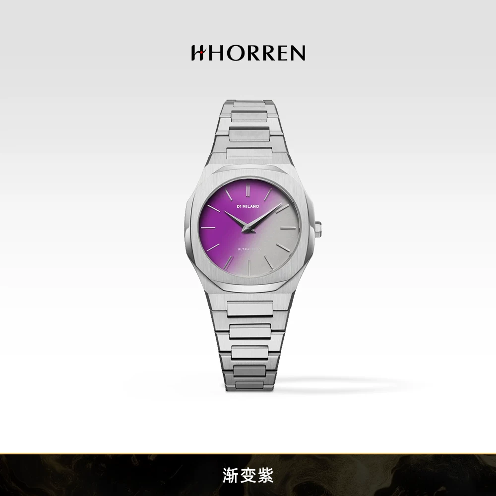 Женские часы D1Milano Solar Sync 30MM&Horion компактные и изящные из нержавеющей стали кварцевые часы