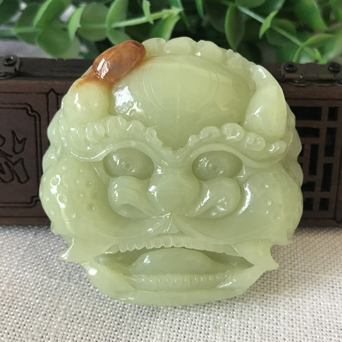 Yellow and white river mill jade belt buckle river mill jade handle piece river mill jade pendant river mill jade pendant xiuyu pendant handle