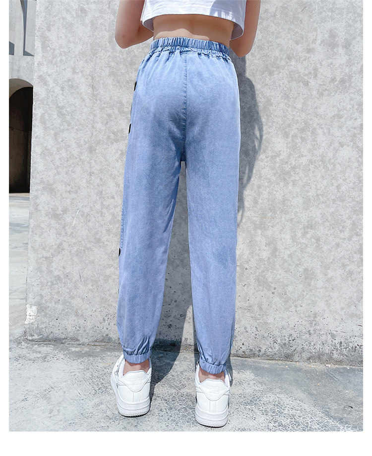 Детские джинсы, штаны, тонкое средство от комаров, шелковая летняя одежда, в западном стиле, подходят для подростков OTHER / Other 