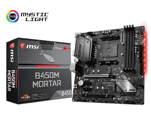 MSI MSI B450M MORTAR MORTAR motherboard supports the third generation Ruilong 3500X package