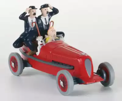 02 The Adventures of Tintin 1:43 DuPont and Pharaoh Du Pang's snow scene model model model