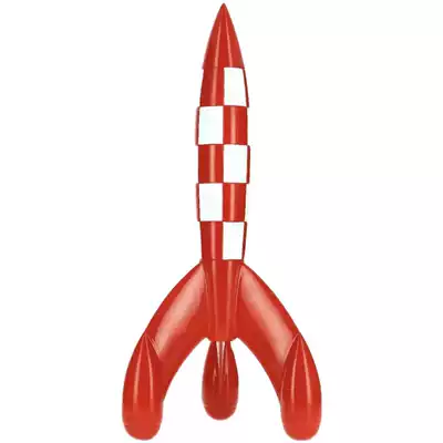 PVC 7 5cm 17cm rocket model The Adventures of Tintin model