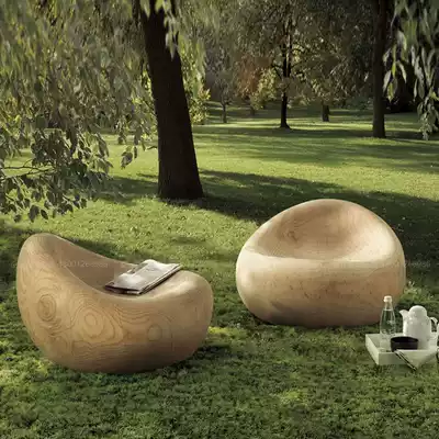 Outdoor landscape garden rest bench design sample house display center hall creative leisure bench hotel corridor waiting chair