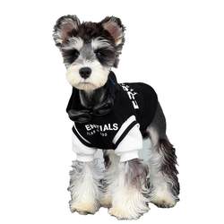 Puppy Clothes Schnauzer Teddy Pomeranian Autumn and Winter Thickened Fleece Fake Two-Piece Winter Clothing Pet Warm Puppy Clothing