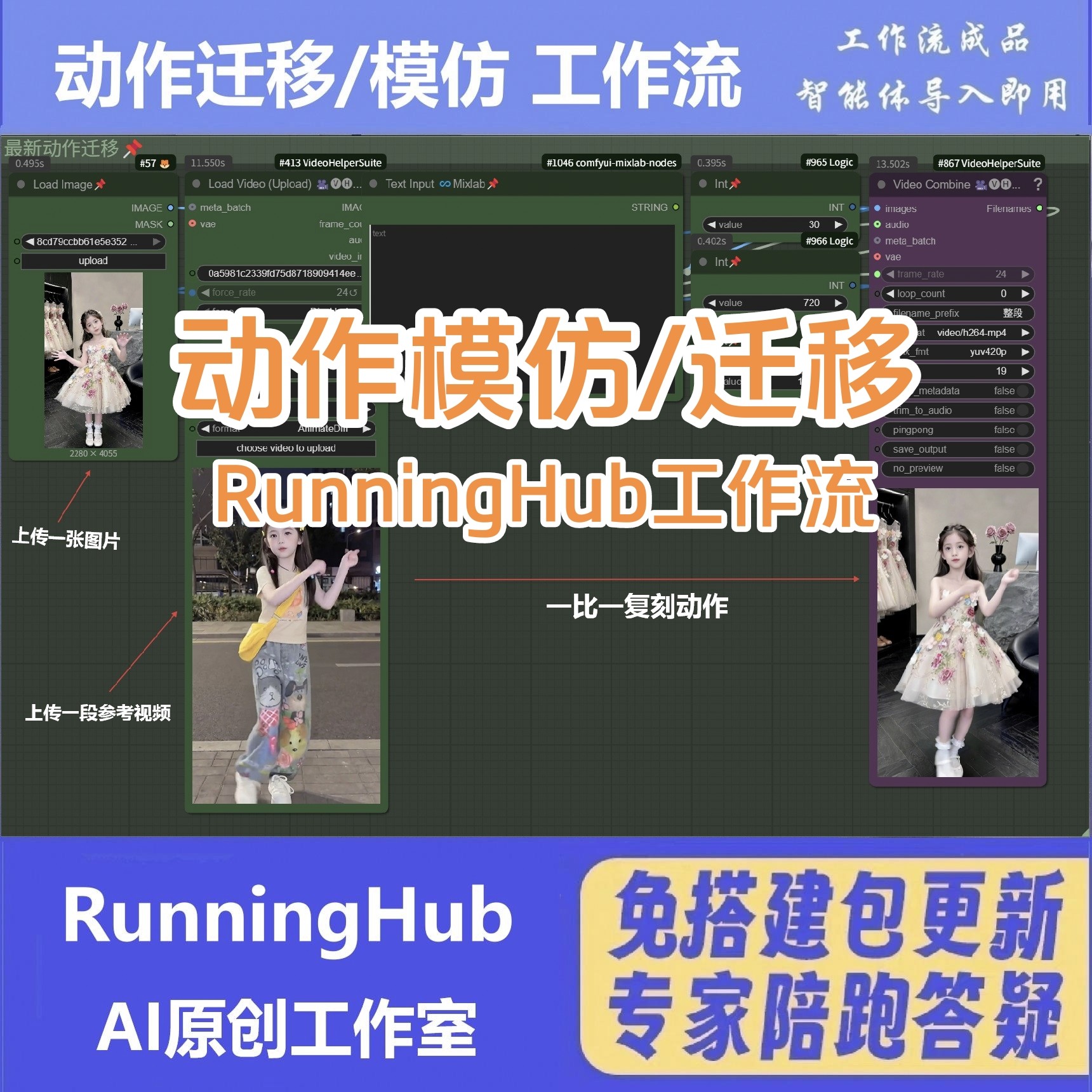 Khuyến mãi sản phẩm thương mại điện tử Douyin, video quần áo nữ, mô phỏng hành động, đại lý thông minh theo quy trình làm việc, tạo nội dung chỉ bằng một cú nhấp chuột bao gồm cả hướng dẫn.