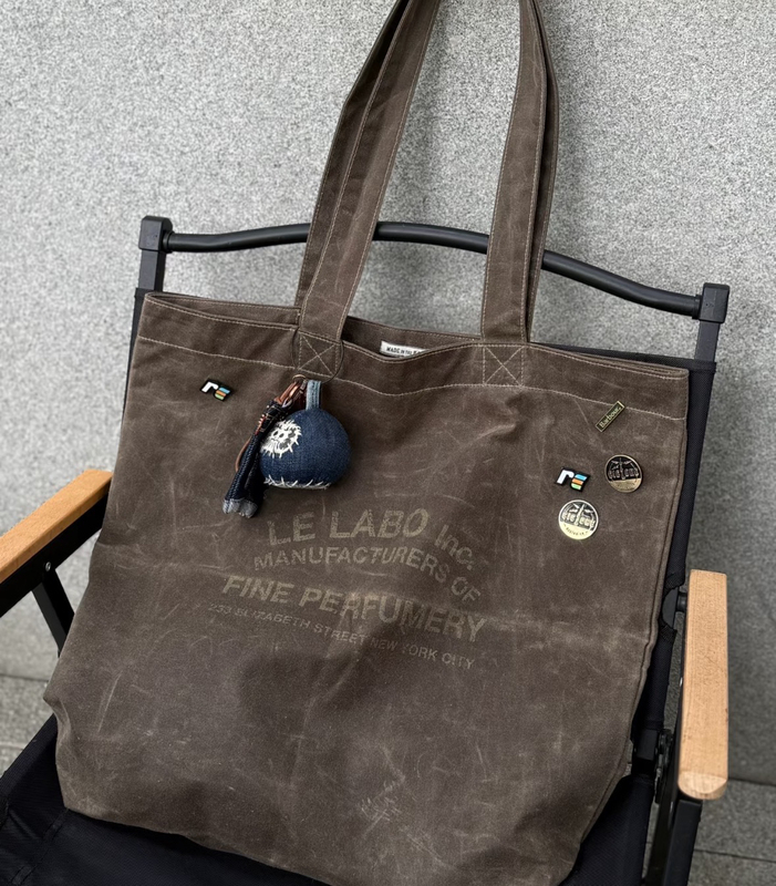 DIY Le Labo Style Waxed Canvas Tote Bag Shopping Bag