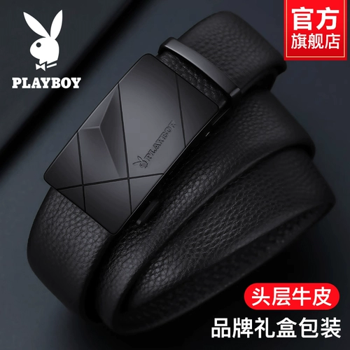 Playboy, ремень, кожаные штаны для отдыха, из натуральной кожи, воловья кожа, мужской стиль