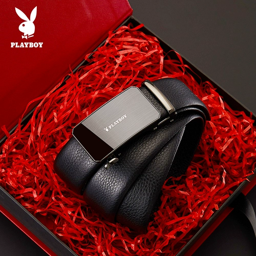 Playboy, мужской ремень, штаны, подарочная коробка, из натуральной кожи, мужской стиль, подарок на день рождения