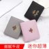 Gói thẻ Playboy dành cho nữ thư tín dụng nhỏ và siêu mỏng của ngân hàng thẻ da dễ thương Hàn Quốc ví tiền xu một