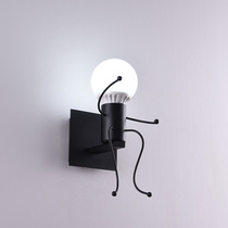 Nordic creative wall lamp aisle staircase bedside balcony TV wall background E27 bulb LED lamp