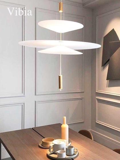 Spanish Vibia Flamingo Minimalist Restaurant Pendant Light Designer Model Minimalist Bedroom Villa Flamingo Lamp