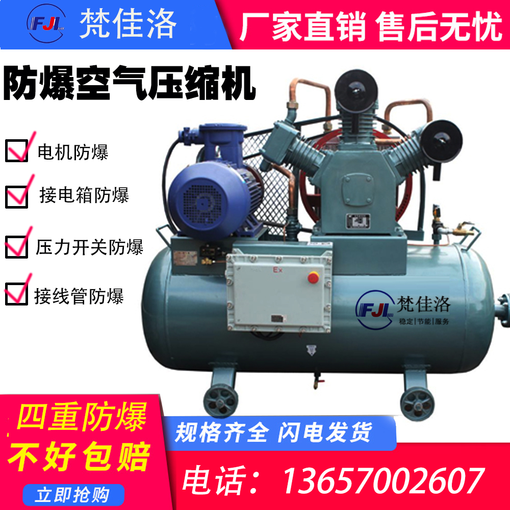 Explosion-proof air compressor chemical plant dust petrol station oil field explosion-proof air compressor BT4 ct4 with certificate air pump-Taobao