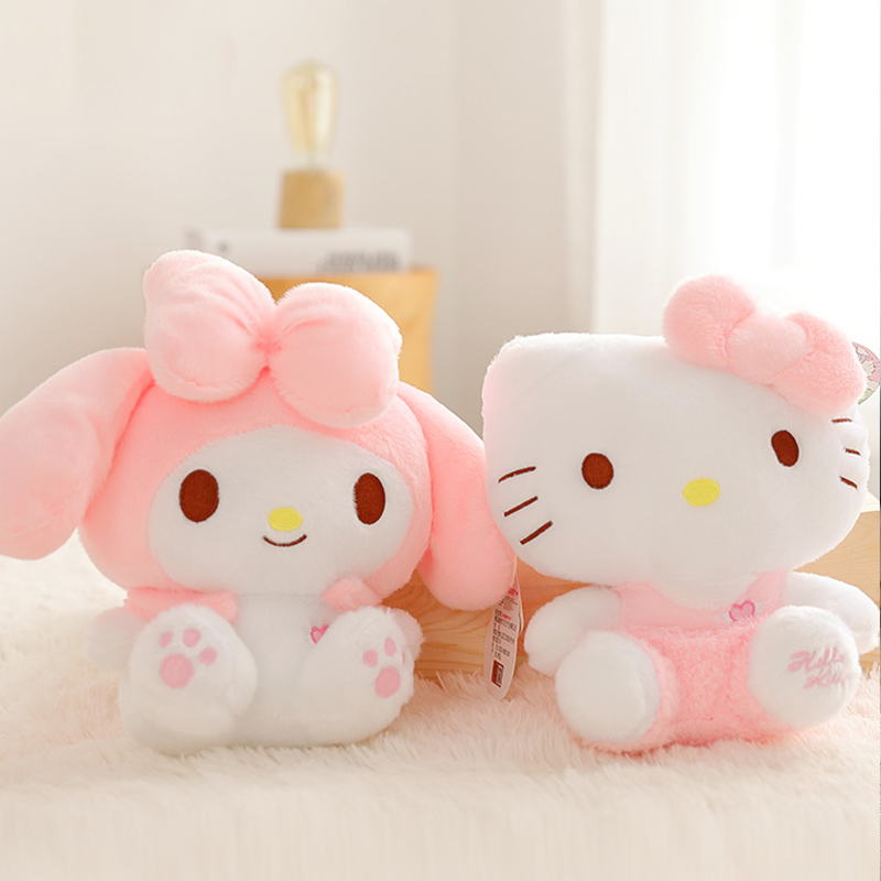 Austere pink teenage girl Melody Merlotte Hello briefer Stuffed Toy Kitty Cat Cute Doll