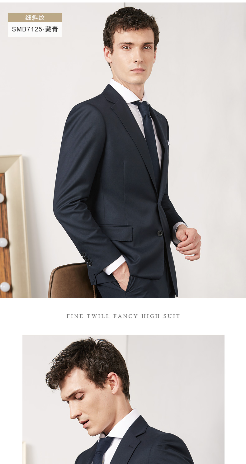 Vải len Merino Úc kinh doanh Slim chuyên nghiệp phù hợp với bộ đồ cưới phù hợp với chú rể vest nam đẹp