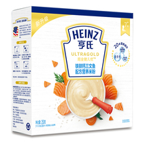 Heinz Super Gold Jianer excellent iron zinc calcium salmon baby high-speed rail rice flour 250g boxed baby food rice paste