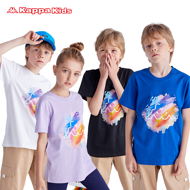 kappa kids 儿童半袖短袖运动T恤 天猫优惠券折后￥59包邮（￥89-30）男、女童120~180码多款可选