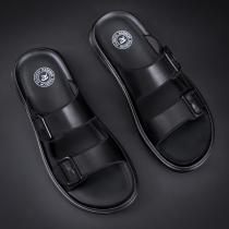 Slippers men 2021 summer new Korean version of the trend personality cool slippers men wear non-slip leather beach shoes outdoors
