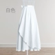 Белая шифоновая длинная юбка