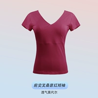 Воротник Mulberry Red Cross — короткие рукава [освежающий модал]