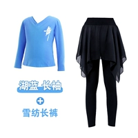 Лонгслив, шифоновые штаны, V-образный вырез