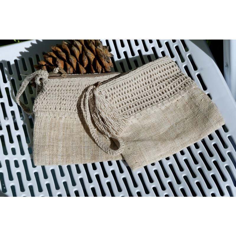 Peculiar Smell Groceries Thai Handmade Retro Minimalist Zero Wallet Coin Key Bag Individuality Original Hemp Handbag