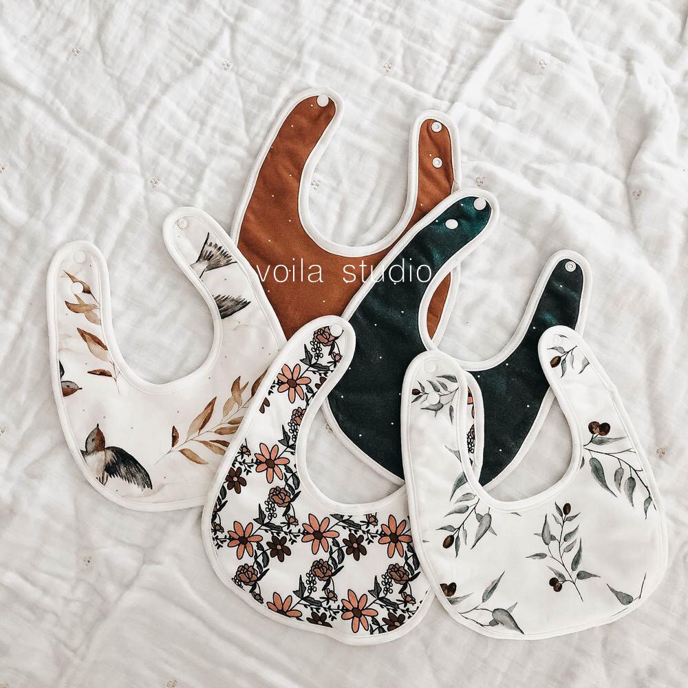 ins wind 2021 spring and summer new piper series soft saliva towel bib cotton bib baby