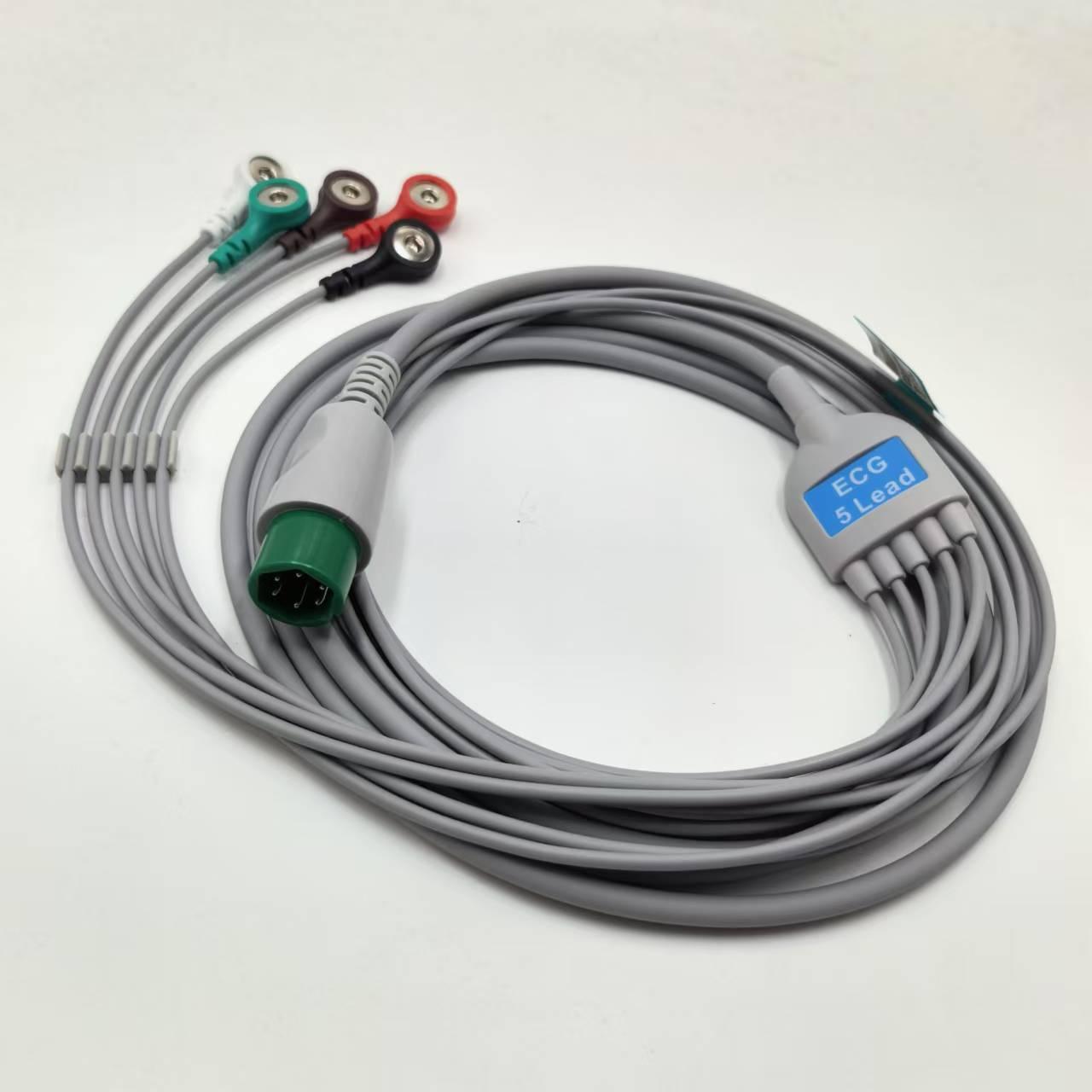 新款适用瑞博监护仪PM-9000A/A+PM-9000GTA心电监护仪配件导联线