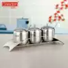 Germany Dade stainless steel seasoning tank set Household seasoning bottle seasoning box Kitchen supplies seasoning tank seasoning box