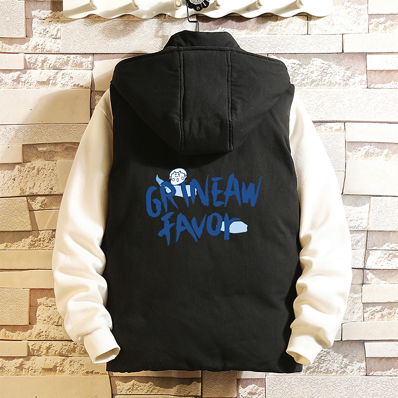 In Tide Current Marina Boys Winter Costume Letter Length Horse Clamp Fat Man