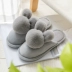 Dép cotton nữ nội thất dày đáy cộng với nhung mùa đông giày dép cotton nhà chống trượt dép nữ mùa đông dép đi nhà vệ sinh Trang chủ