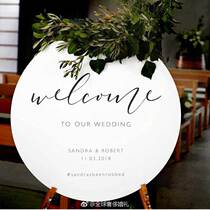 Acrylic wedding water card Welcome Card process card listing sign seat table custom design original simple in