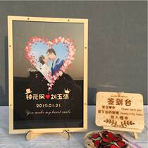 Straw Rabbit Photo wedding ceremony simple sign-in box this book love photo frame creative birthday meeting