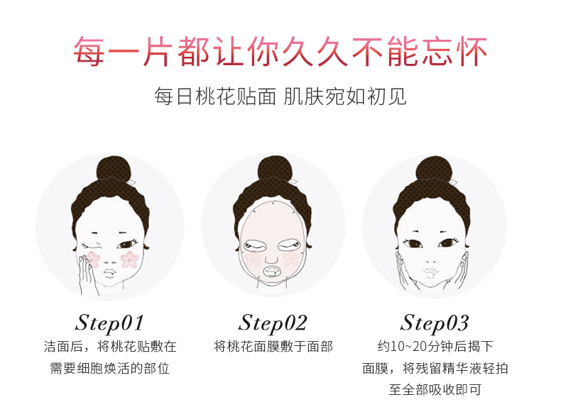 Hàn Quốc AbyBom Super Baby Peach Mask Cleansing Whitening Moisturising Hydrating Light Women thai có sẵn 5 miếng - Mặt nạ viên uống collagen tươi