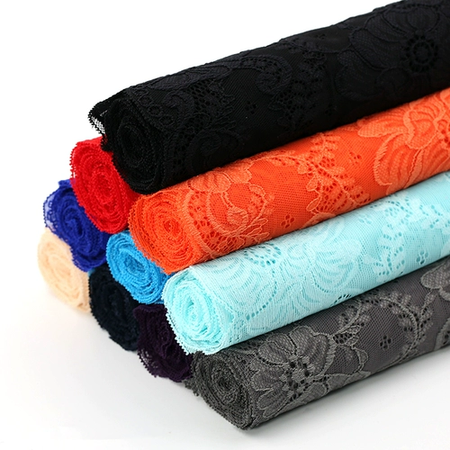 Красочные кружевные аксессуары ручной работы DIY эластичные широкие кружевные украшения для одежды черно-белая кружевная ткань